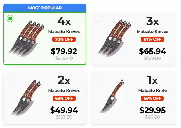 Matsato Knife Official Order Page &mdash; Secure USA Checkout
